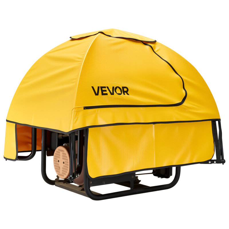 Couvercle de générateur universel imperméable 36 x 26 x 26 po pour 70-108 po - jaune, Jaune