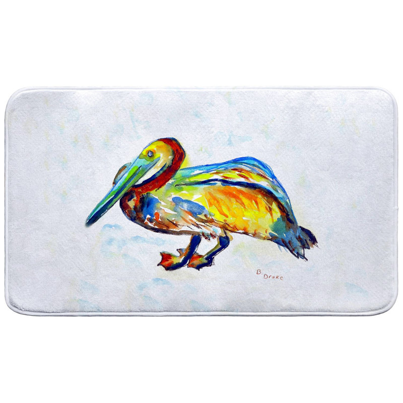 Gertrude Pelican Bath Mat, Single - 18" L x 30" W