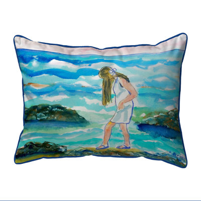 Housse et insert de coussin rectangulaire d'extérieur Mia on the Rocks