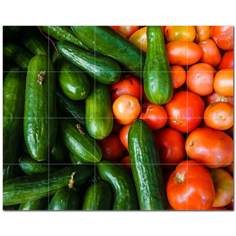 4.25 in. x 4.25 in. Ceramic Decorative Mural