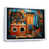 White Floater Framed