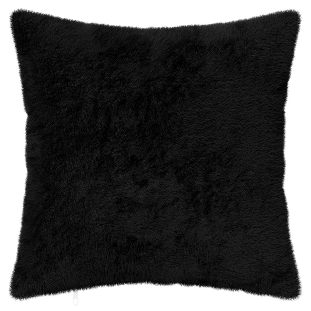 vidaXL - Cushion Cover - 40 x 40 cm - Black - Image 2