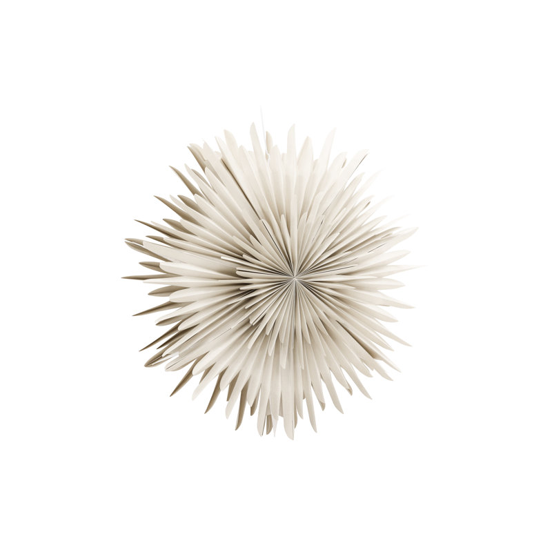 Brooklana 1 - Light Geometric Pendant, Beige, 100cm H x 100cm W x 100cm D