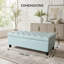 Banc de rangement avec repose-pieds 50,25 po