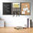 Mail Basket With Chalkboard, Cork Board And Key Hooks