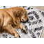 Tapis géométrique noir / beige Meridian-49701747