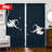 2Pcs Cartoon Astronaut Space Curtains Starry Universe Panel Drapes Rod Pocket Darkening Window Treatment Polyester Curtain for Living Room Bedroom Kids Theme Home Decor-1754884928