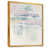 Toile avec cadre flottant or