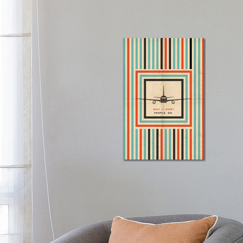 Why Not Now? Travel Poster by 08 Left - Wrapped Canvas Print, 66.04 cm H x 45.72 cm W x 1.91 cm D