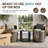 3 Pieces Outdoor Conversation Sets With Cushion, Cambelle 2-Person Outdoor Rattan Seating Group-115751181