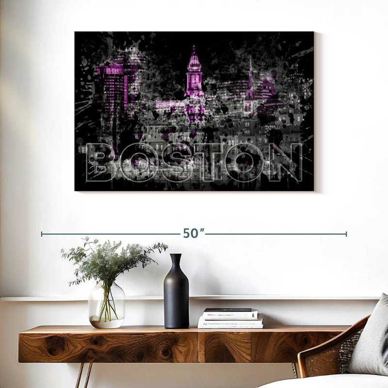 Ravi Boston Skyline Pop, H 26 po x l 39 po