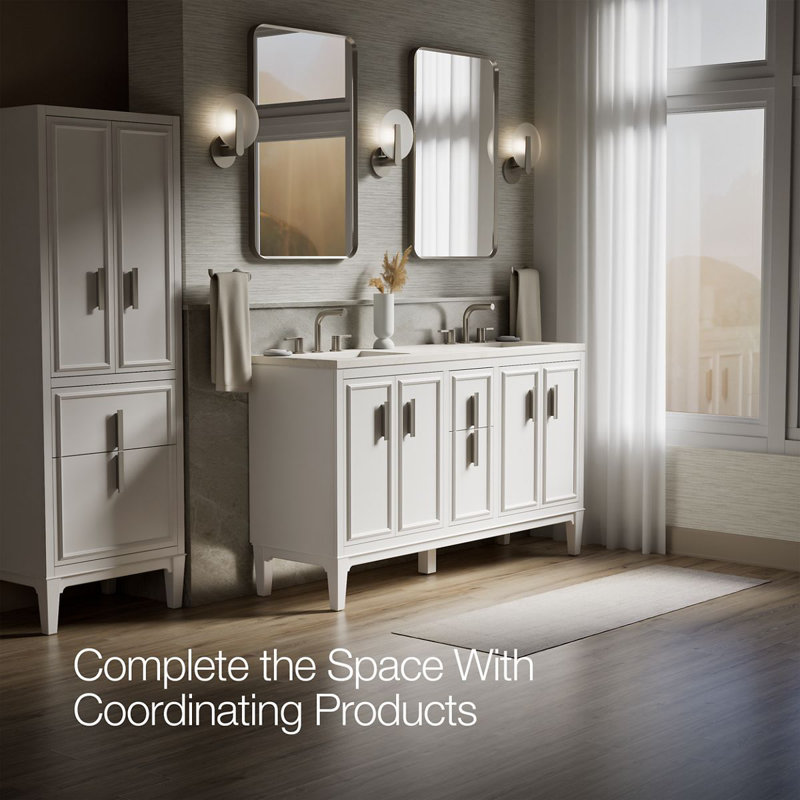 Southerk 60-In Bathroom Vanity Set, White