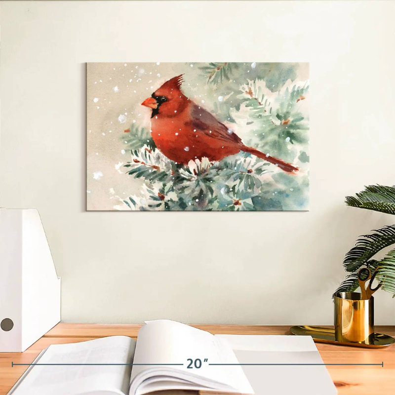 Brampt Cardinal Bird, 8" H x 12" W