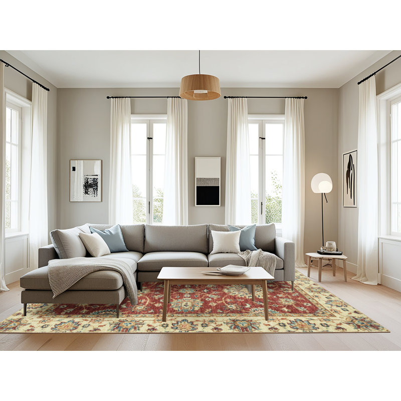 Tapis abstrait multicolore Abdalkhalq, Rectangle 8 pi x 12 pi
