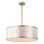 22" 5-Light Capiz Shell Drum Chandelier