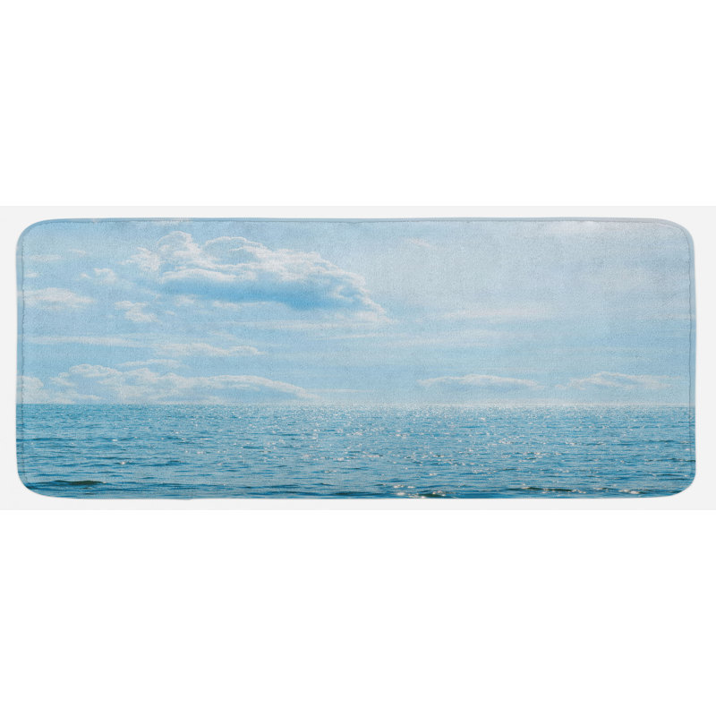 Coastal Polyester Kitchen Mat