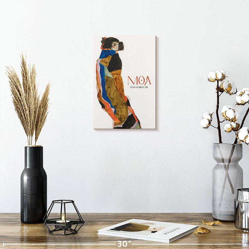 Affiche d'exposition Moa Schiele, H 12 po x l 8 po