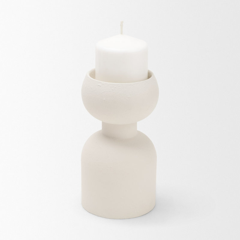 Petit porte-bougie empilé Pelar, 4.5L x 4.5W x 8.0H, Matte