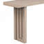 Console de conception unique avec formes latérales distinctives, table de couloir