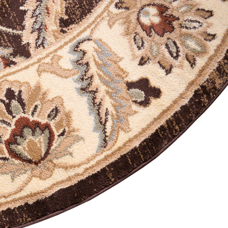 Niles Floral Indoor Rug, Round 7'10"