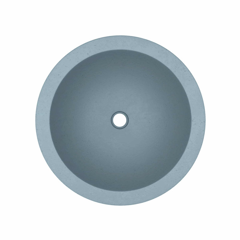 Lavabo de salle de bain vasque circulaire fait à la main Morro, Océan