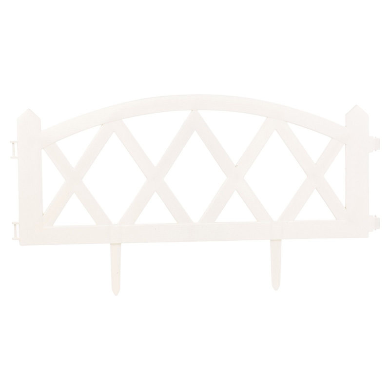 Trellis Garden Fence 0.6m x 0.34m, White