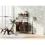Meuble de bureau en cage pour chien