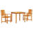 vidaXL Garden Dining Set 3 pcs Brown Solid Acacia Wood-947942738