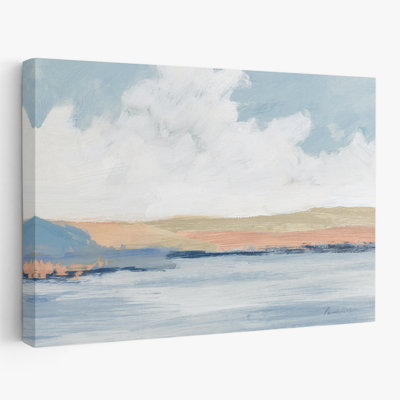La rivière Pastel - paysage de nuages bleus montagne