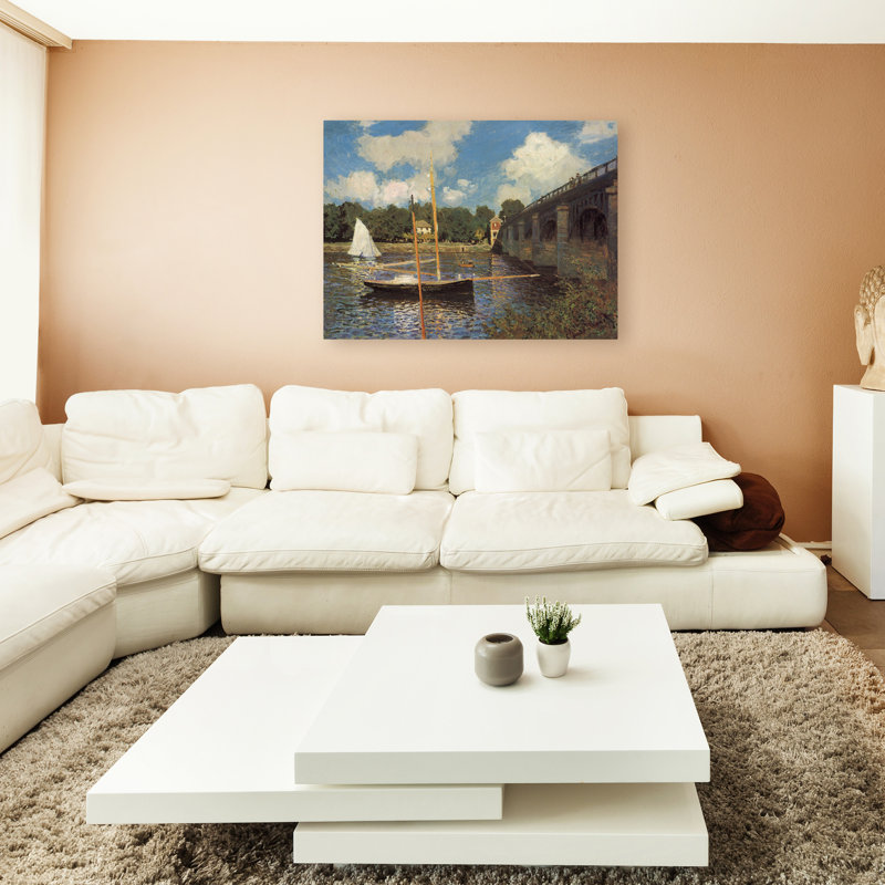 Pont à Argenteuil II par Claude Monet, reproduction sur toile, H 14 po x l 19 po x P 2 po