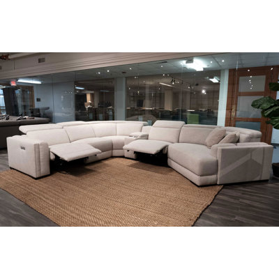 Upholstered Power Reclining U-Shaped Sectional