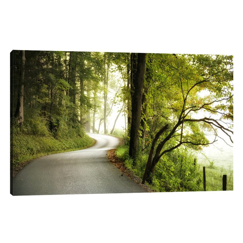One Lane Road by Dano - Wrapped Canvas Print, 30 cm H x 46 cm W x 4 cm D