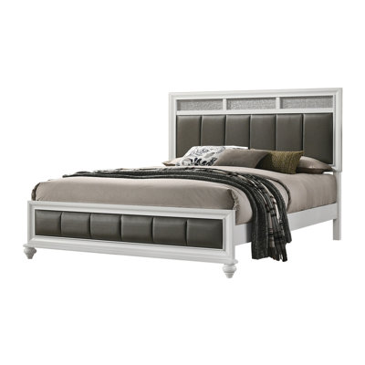 Tufted Upholstered Panel Bed