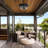 Dcaildz 2 -light Round Shade Outdoor Flush Mount Ceiling Lights with Motion Sensor
