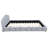 Low Profile Arched Padded Queen Platform Bed-528536508