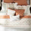 Édredon très grand lit en corail - coton 9 pièces, imprimé cachemire, bride, 2 taies décoratives, coussins décoratifs Euro 3, imprimé-128921265