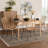 Kersten 4 - Person Rattan Dining Set