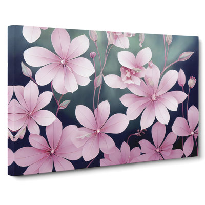 Cheerful Flowers - Wrapped Canvas Print
