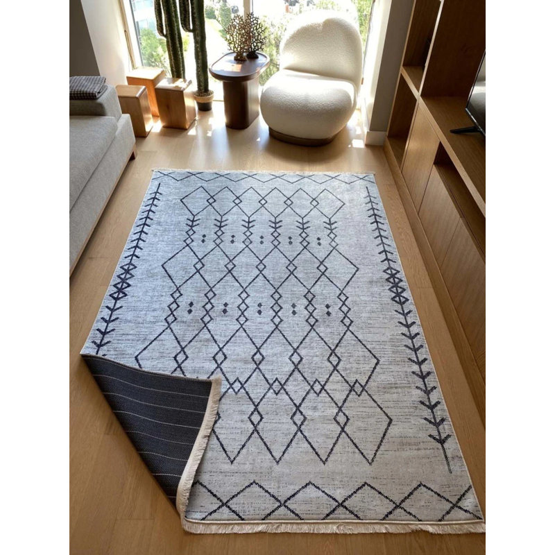 Tapis Matarranz avec envers antidérapant, Tapis de couloir 2 pi 7 po x 9 pi 10 po