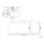 1700mm x 770mm Acrylic Bathtub