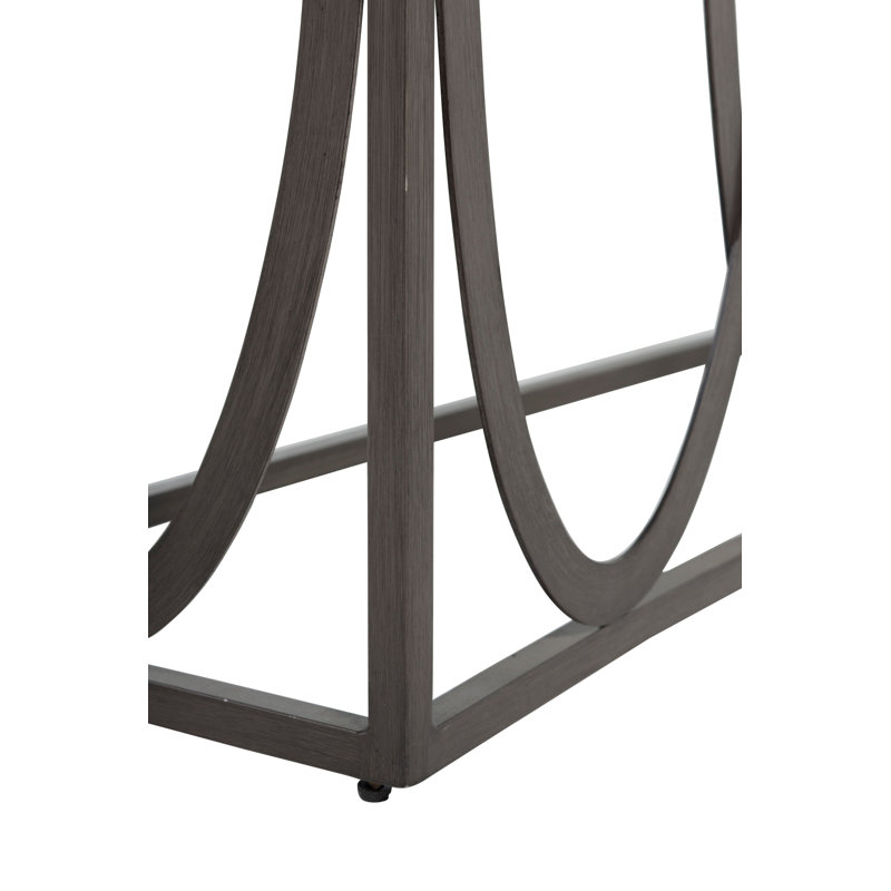 Ella Outdoor Buffet and Console Table, Charcoal/Travertine Superstone