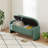 Ottoman Oval Storage Bench 3D Fabric Bench With Large Storage Space-1587878121