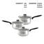 SQ Professional Lustro 3-Piece Stainless Steel (18/0) Saucepan Set