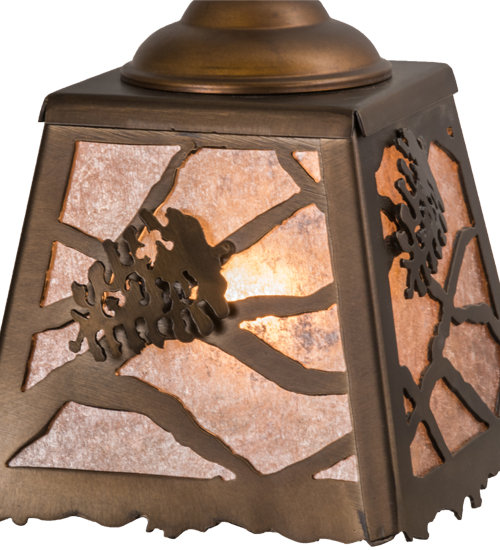 Rustic Lodge 1 - Light Pendant, Antique Copper, 11" - 40" H x 8.5" W x 8.5" D