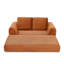 Canapé-lit convertible 2 en 1 pliant, canapé-lit en velours côtelé moderne avec 2 * coussins, causeuse futon rembourrée et désossée avec lit escamotable, canapé modulaire pliant pour le salon orange-381683092