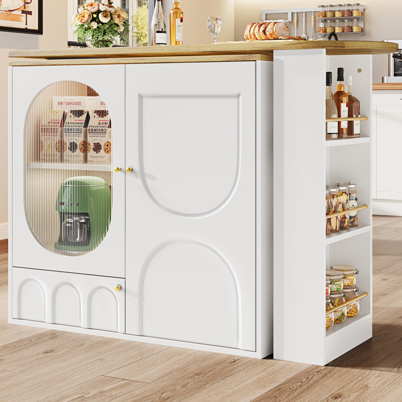 39cm Home Bar, White