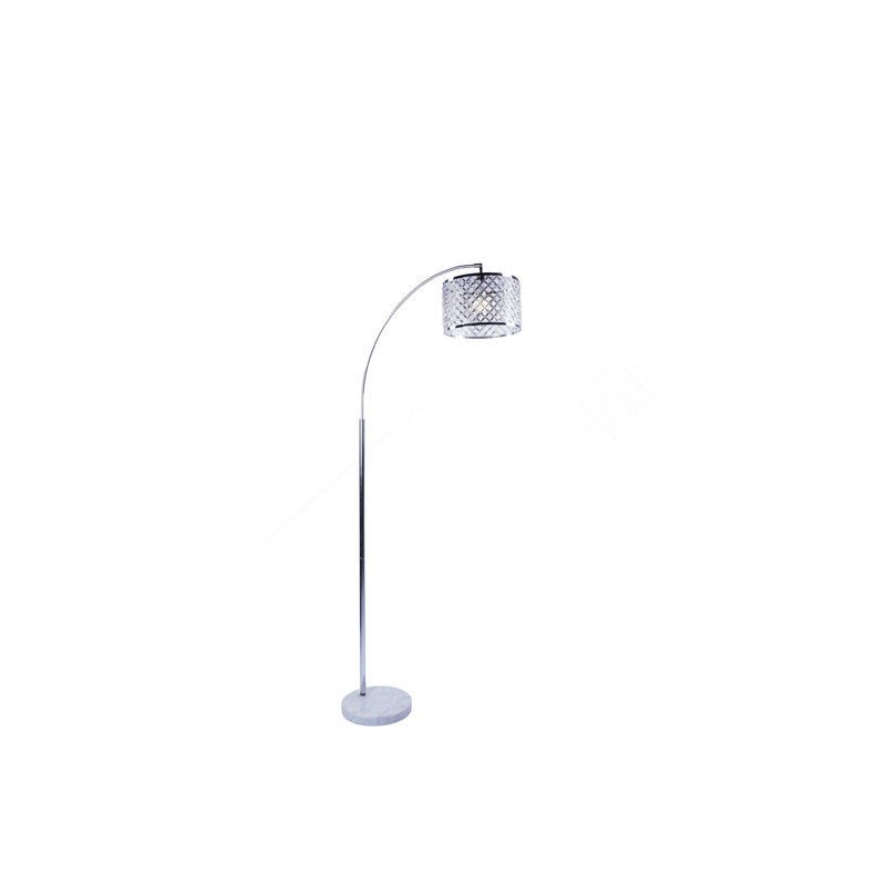 Élégante lampe arquée en cristal