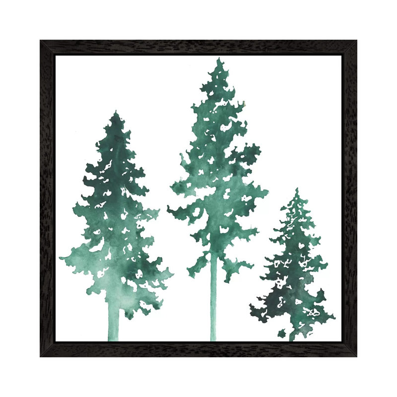 Ponderosas One - Floater Frame Painting on Canvas, Black Framed, 66.04 cm H x 66.04 cm W