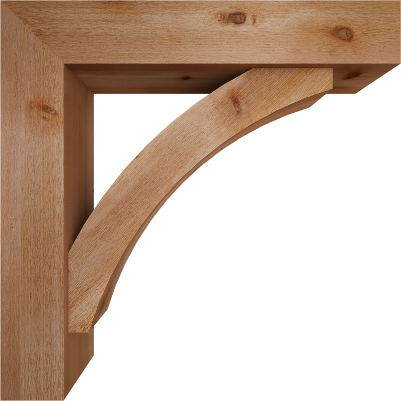 Support de bloc Thorton avec entretoise décalée, 38 x 38, Cèdre rouge occidental de l 8 po (scié brut)