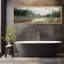 Paysage rustique, campagne tranquille, lac tranquille-111565888-98041955